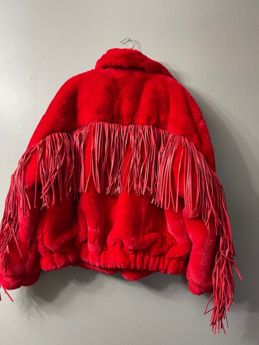 AKIRA Label Time To Shine Fringe Faux Fur Coat is made from a plush faux fur - Picture 5 of 8